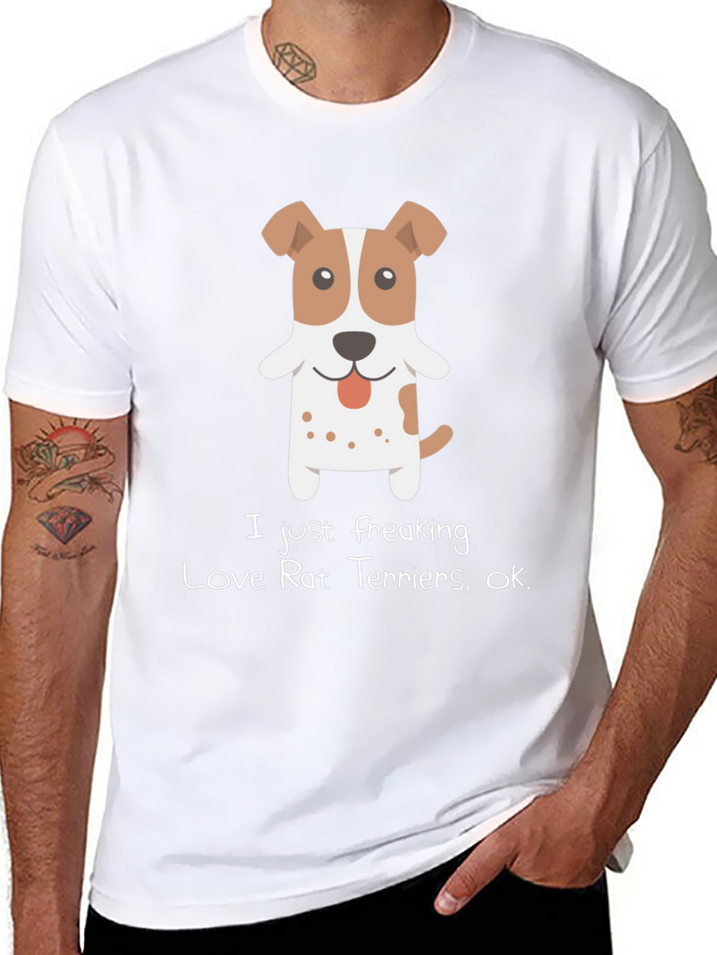 I Love Rat Terriers Graphic Tee