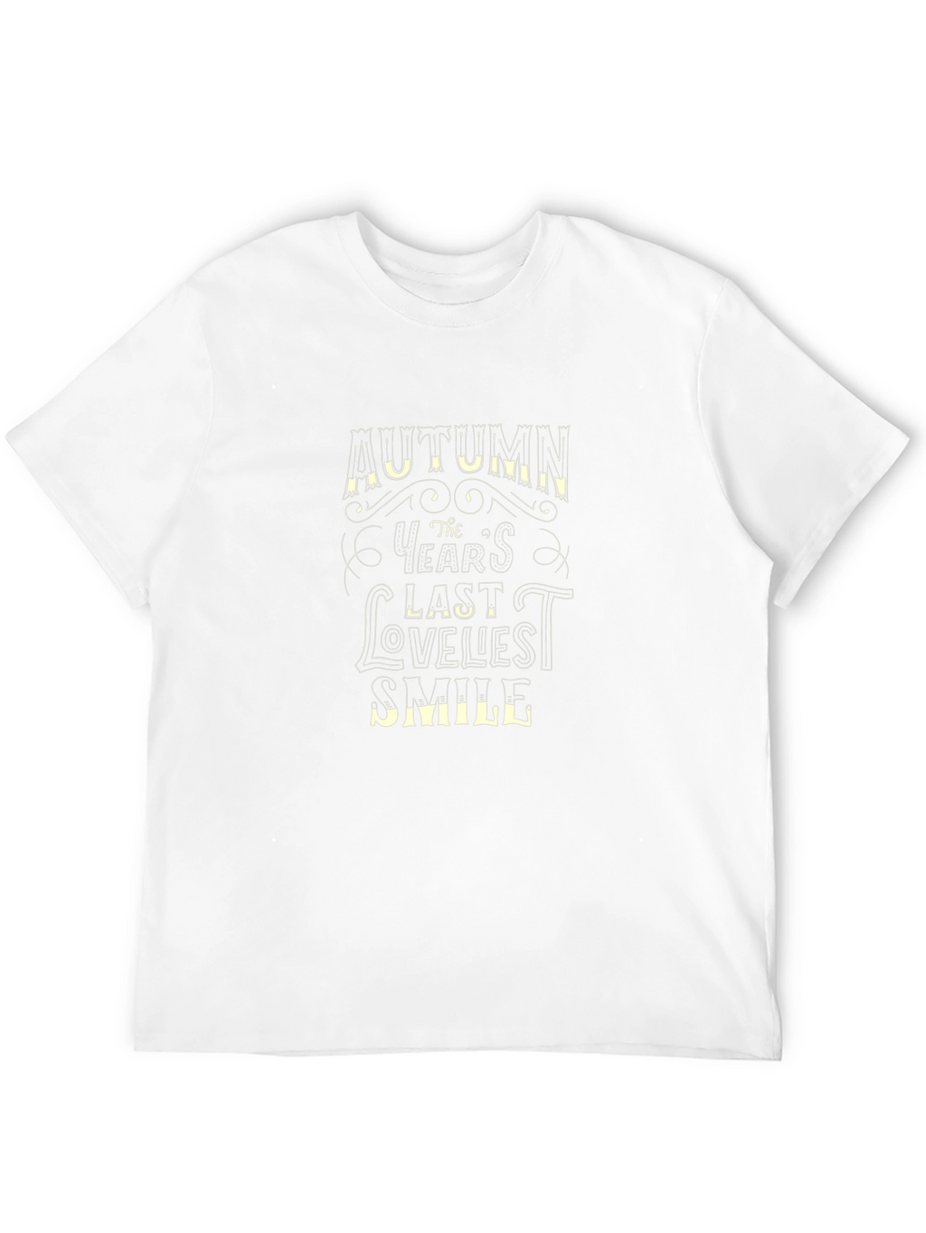 Autumns Last Loveliest Smile Black T-Shirt