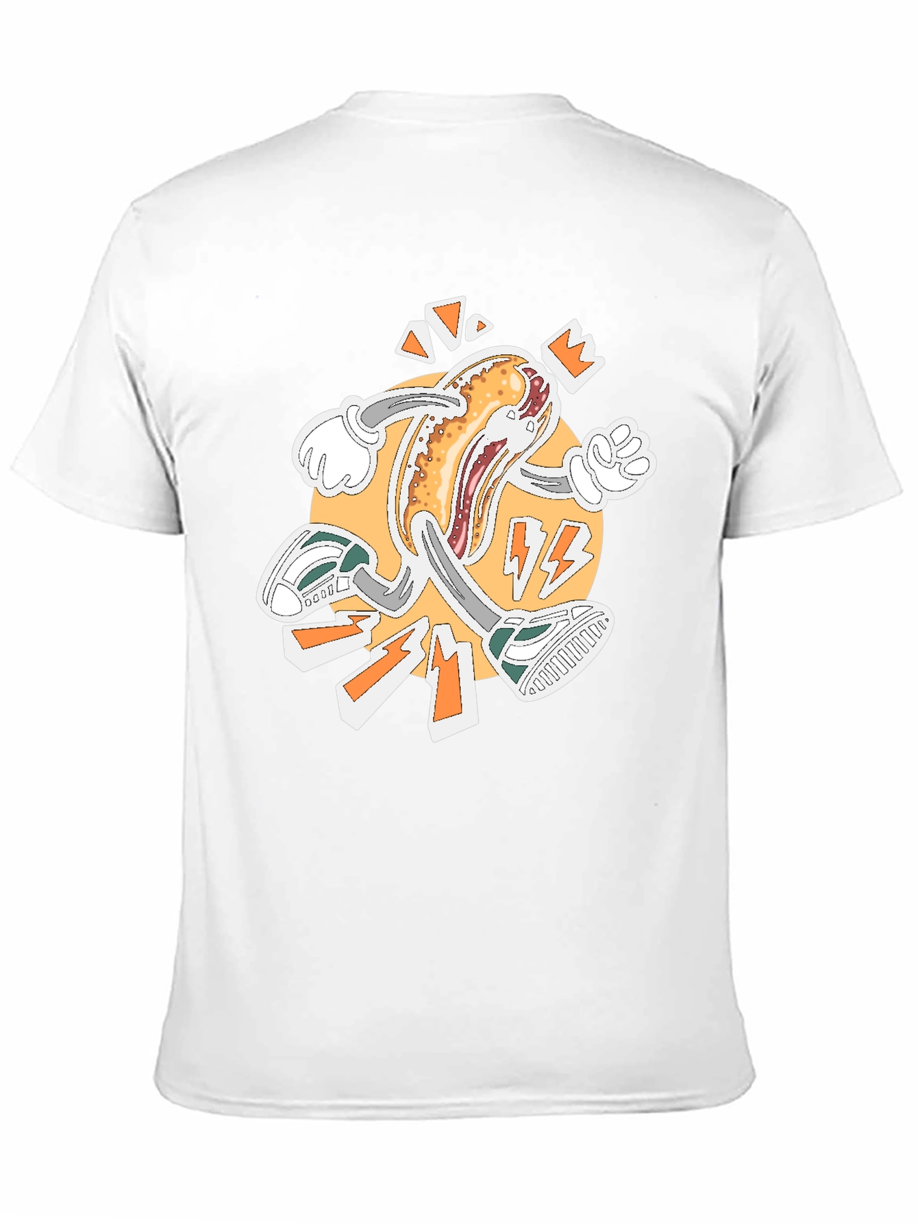 Running Hotdog Graphic T-Shirt