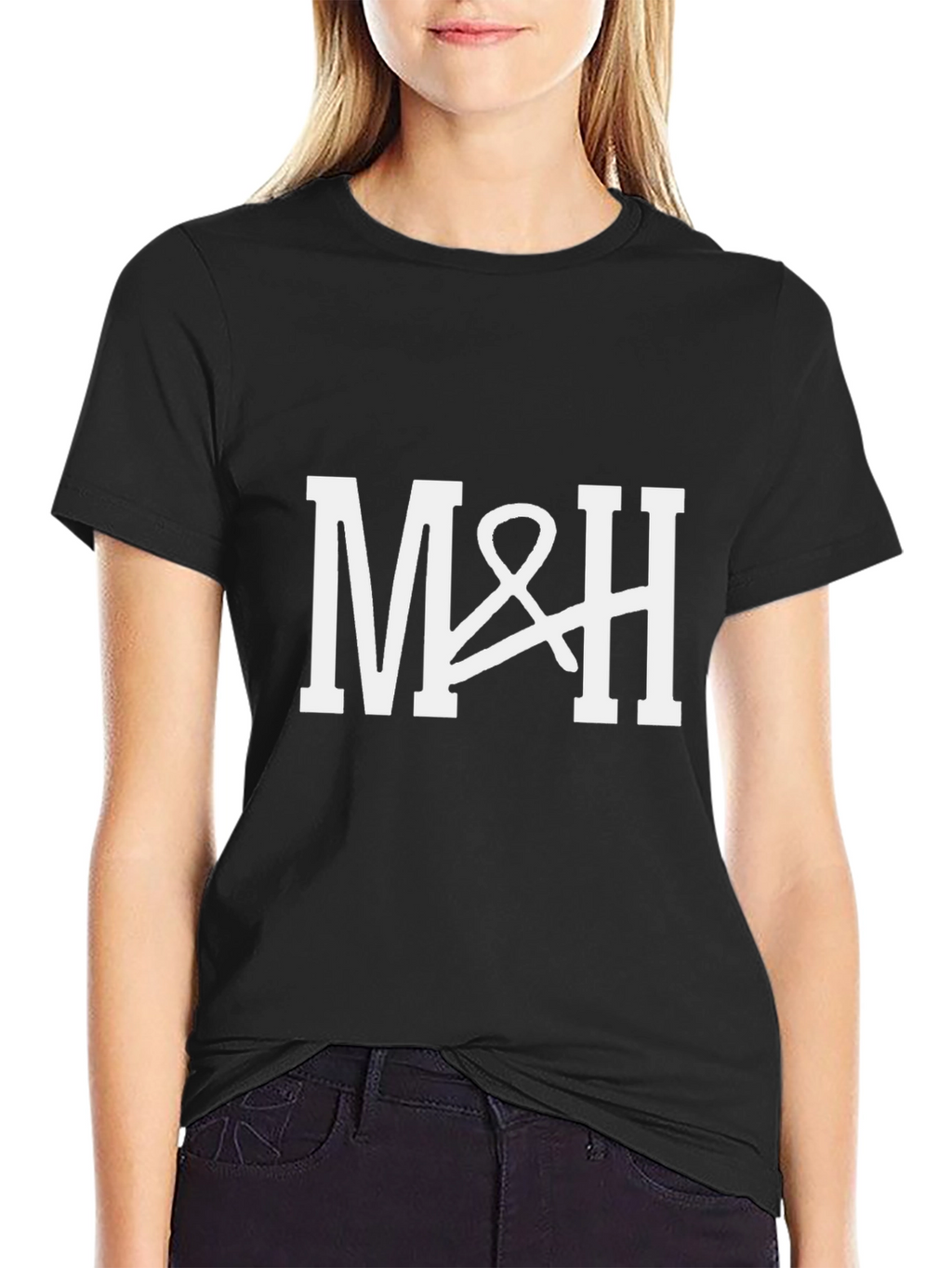 M&H Graphic Tee - Stylish Black T-Shirt