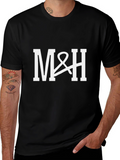 M&H Graphic Tee - Stylish Black T-Shirt
