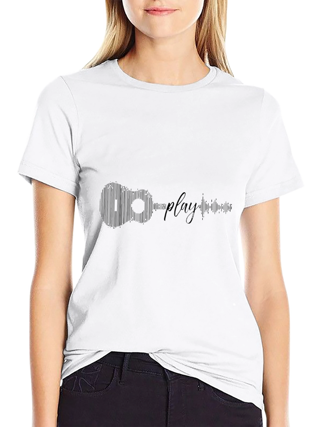 Black Guitar Graphic Tee