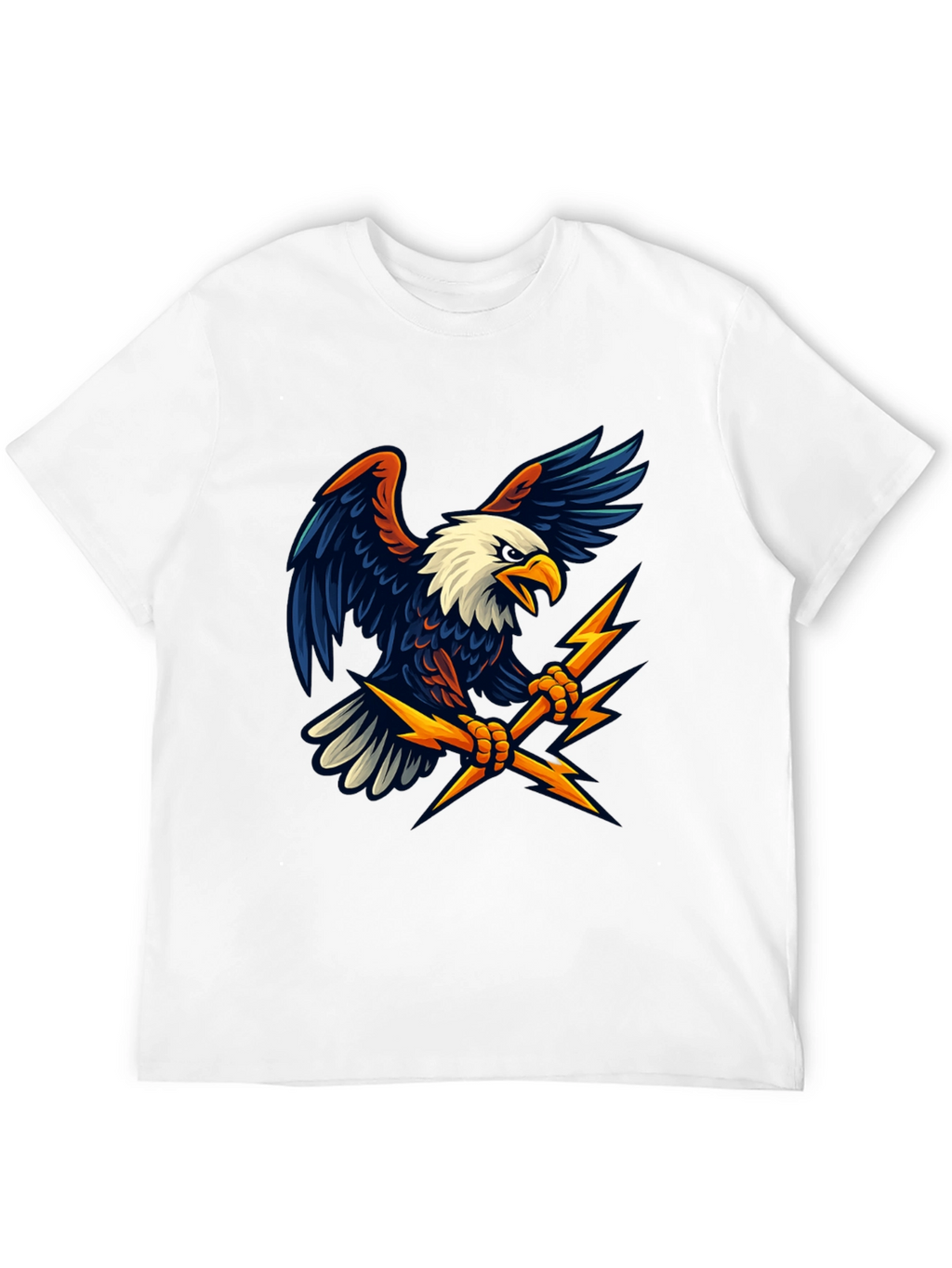 Eagle Lightning Bolt Graphic T-Shirt