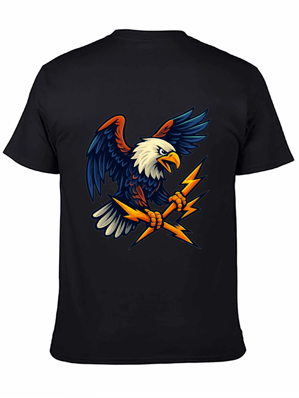 Eagle Lightning Bolt Graphic T-Shirt