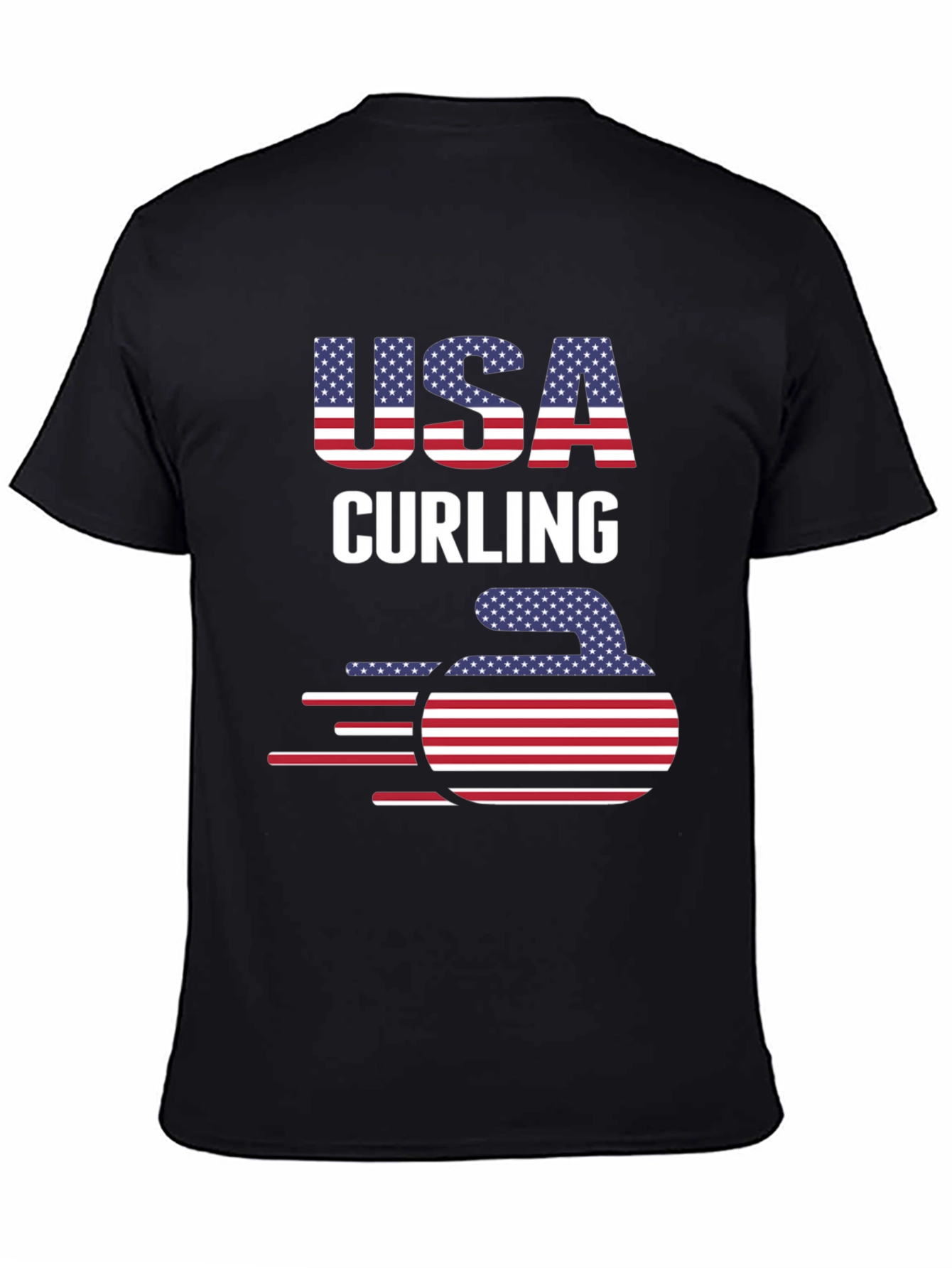 USA Curling Patriotic T-Shirt