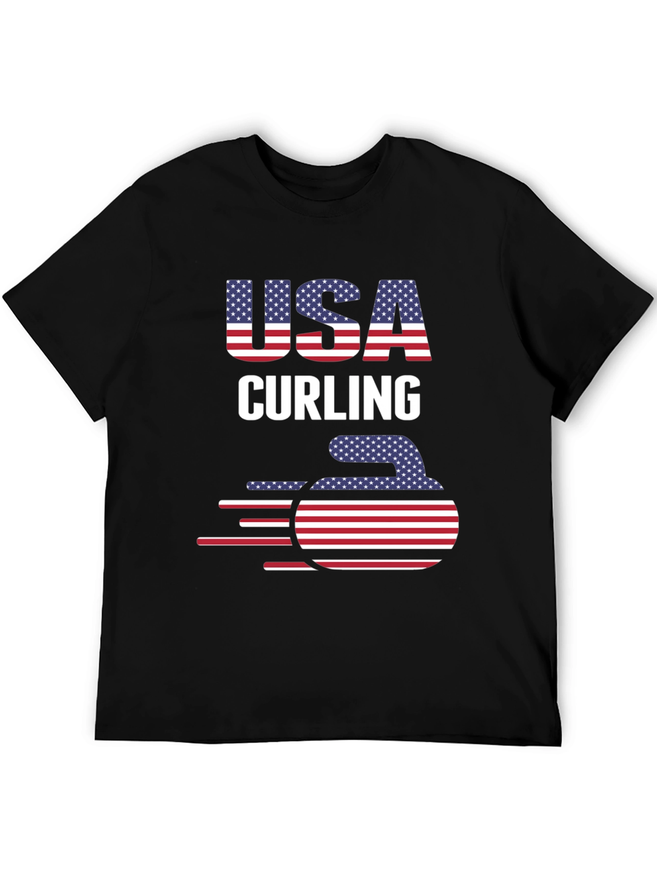 USA Curling Patriotic T-Shirt