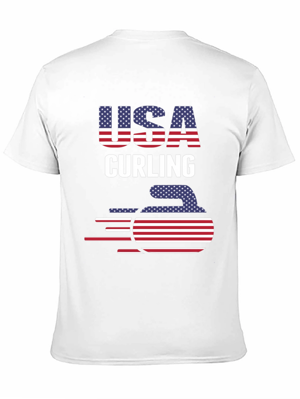 USA Curling Patriotic T-Shirt