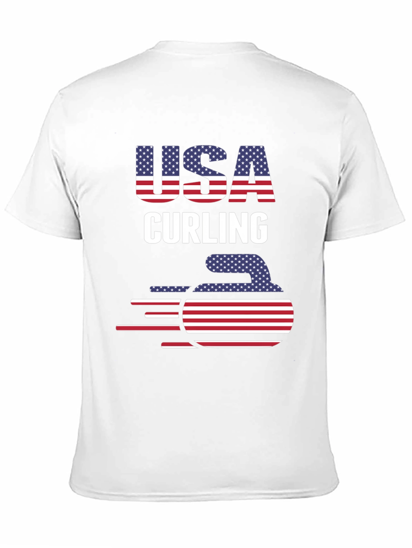 USA Curling Patriotic T-Shirt