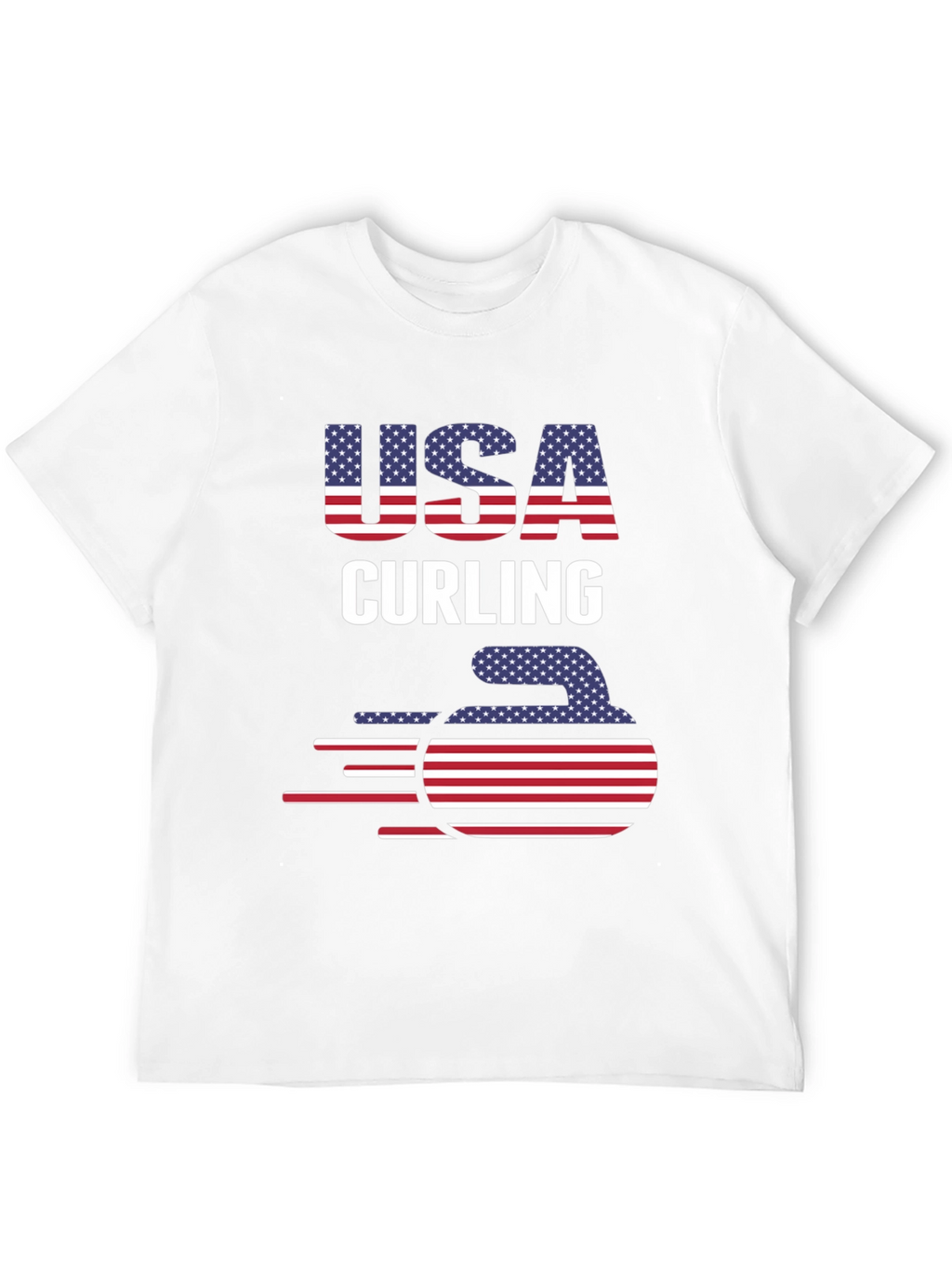 USA Curling Patriotic T-Shirt