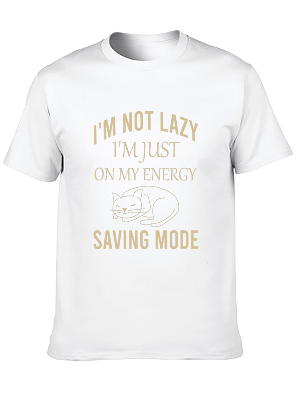 Energy Saving Mode Cat T-Shirt