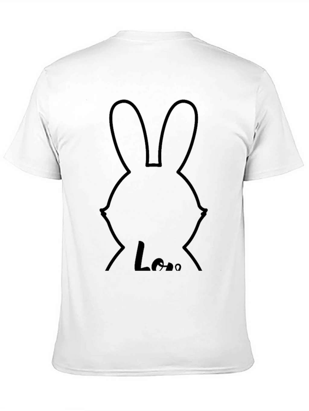 Black Bunny Love T-Shirt - Graphic Tee