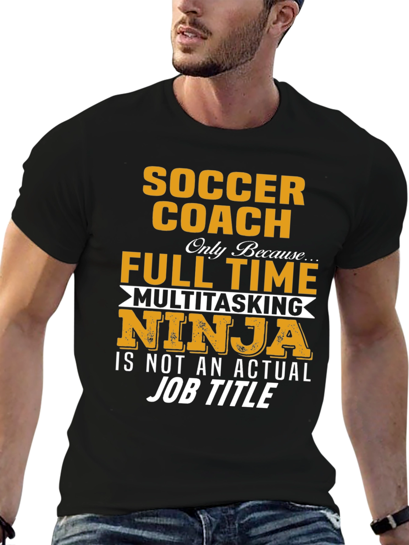 Soccer Coach Multitasking Ninja Funny T-Shirt