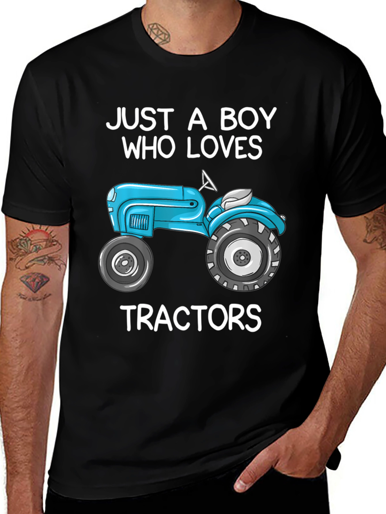 Boy Who Loves Tractors T-Shirt