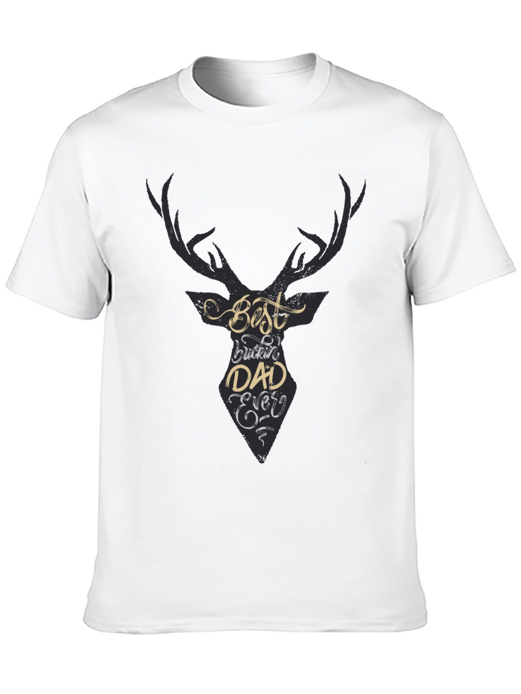 Best Buckin Dad Ever Black Tee