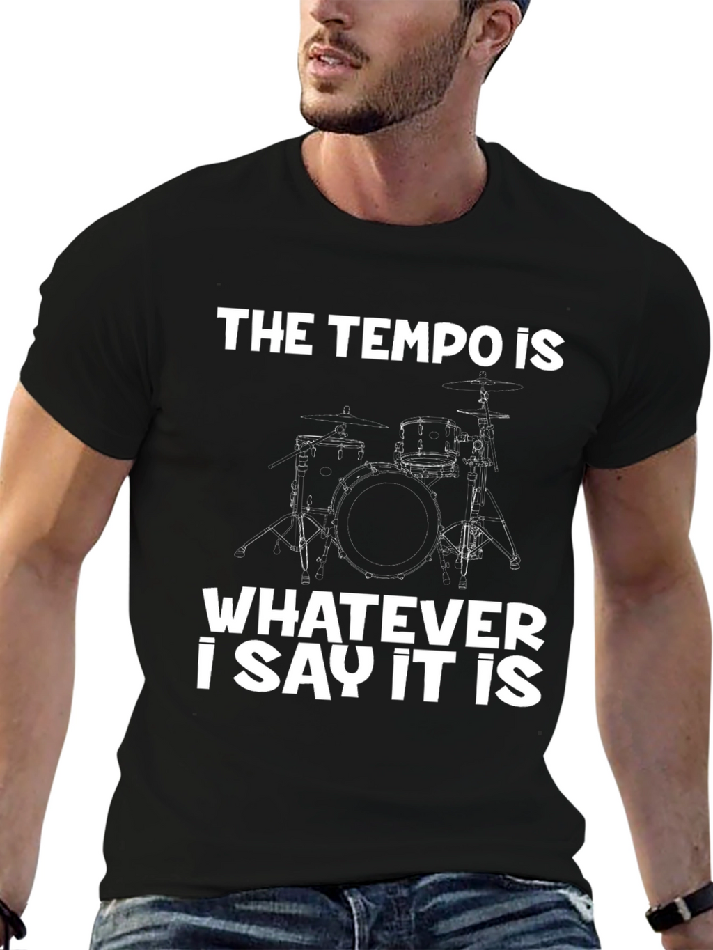 Tempo Drummer T-Shirt - Musician Apparel