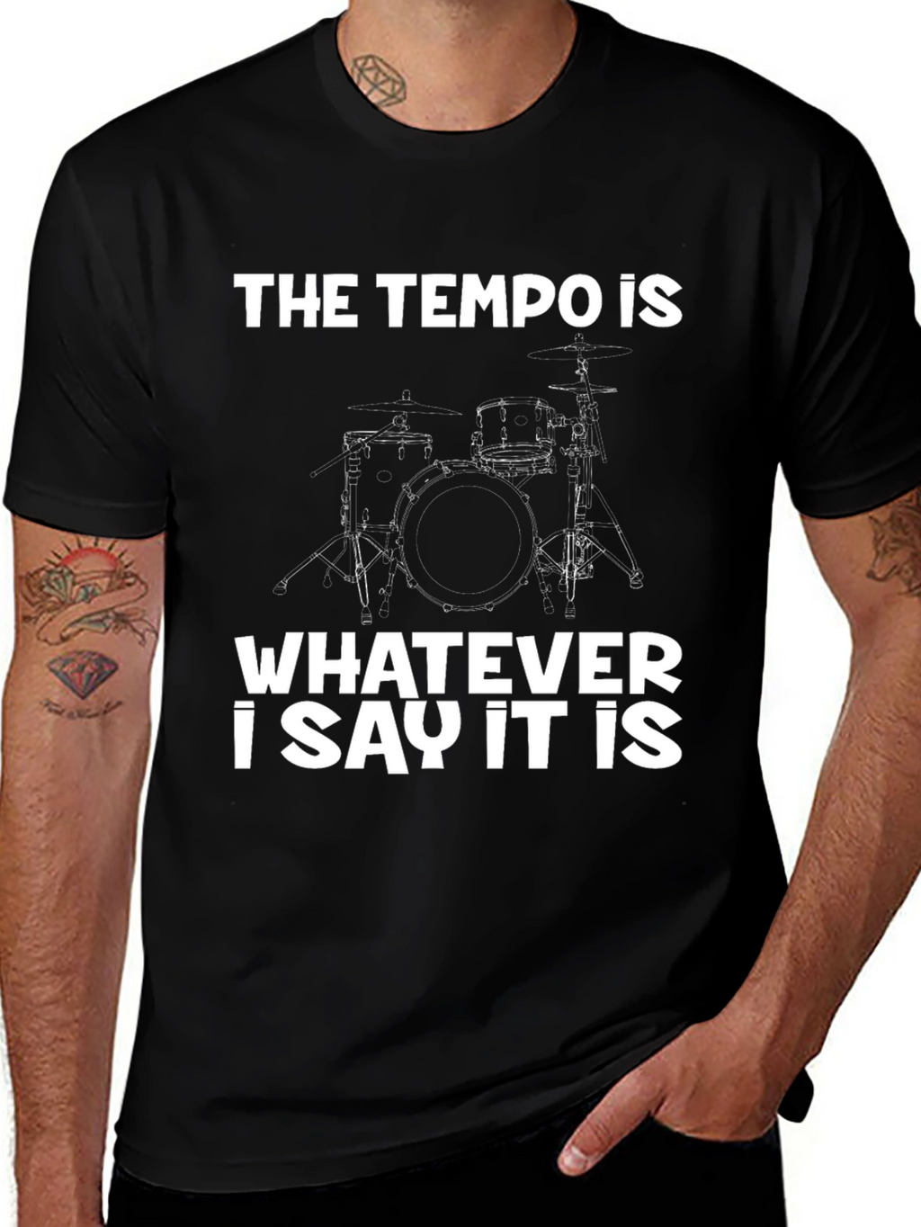 Tempo Drummer T-Shirt - Musician Apparel