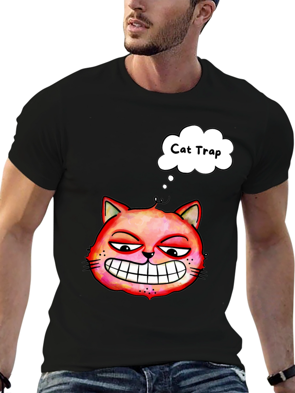 Cat Trap Graphic T-Shirt