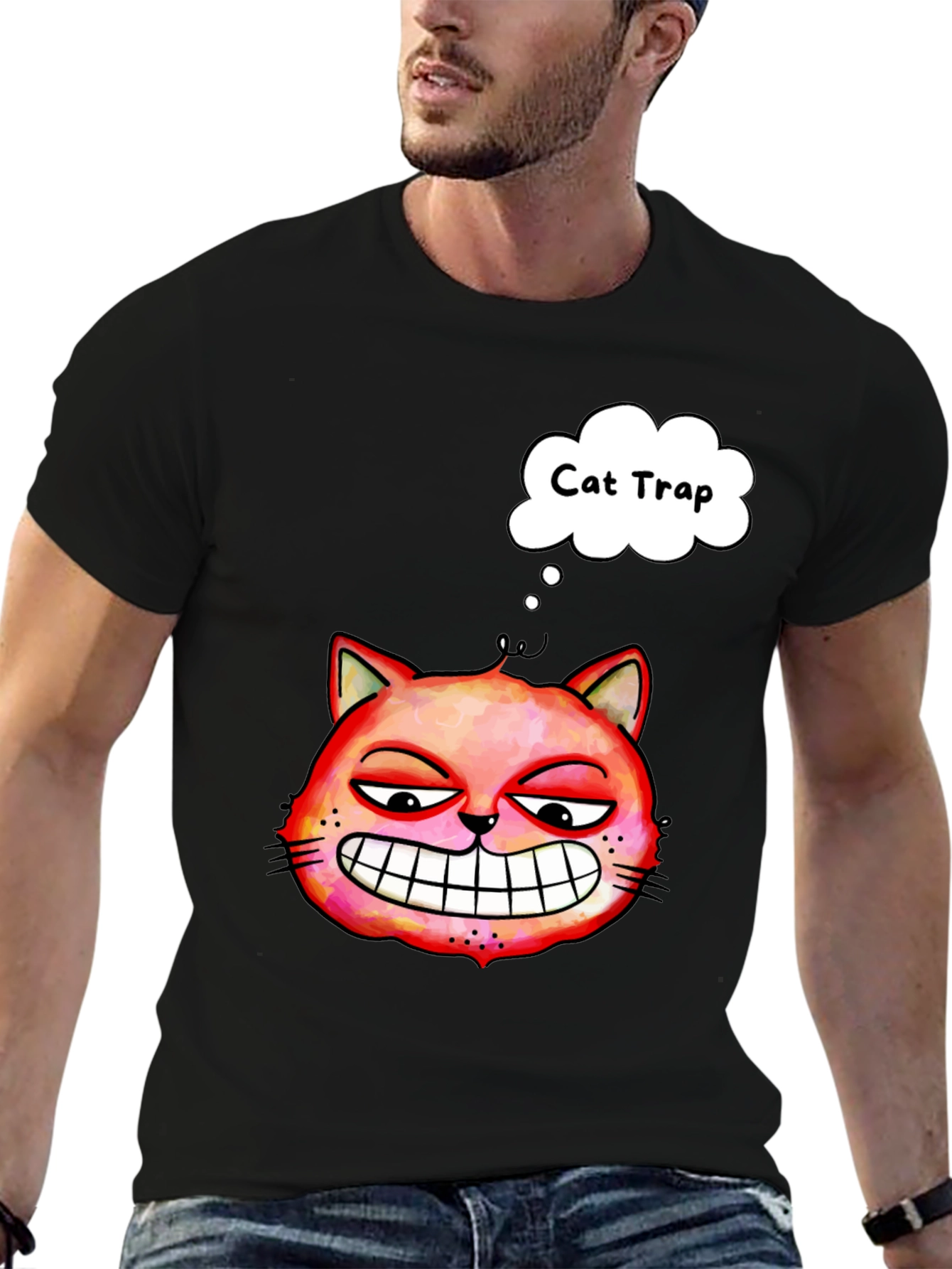 Cat Trap Graphic T-Shirt