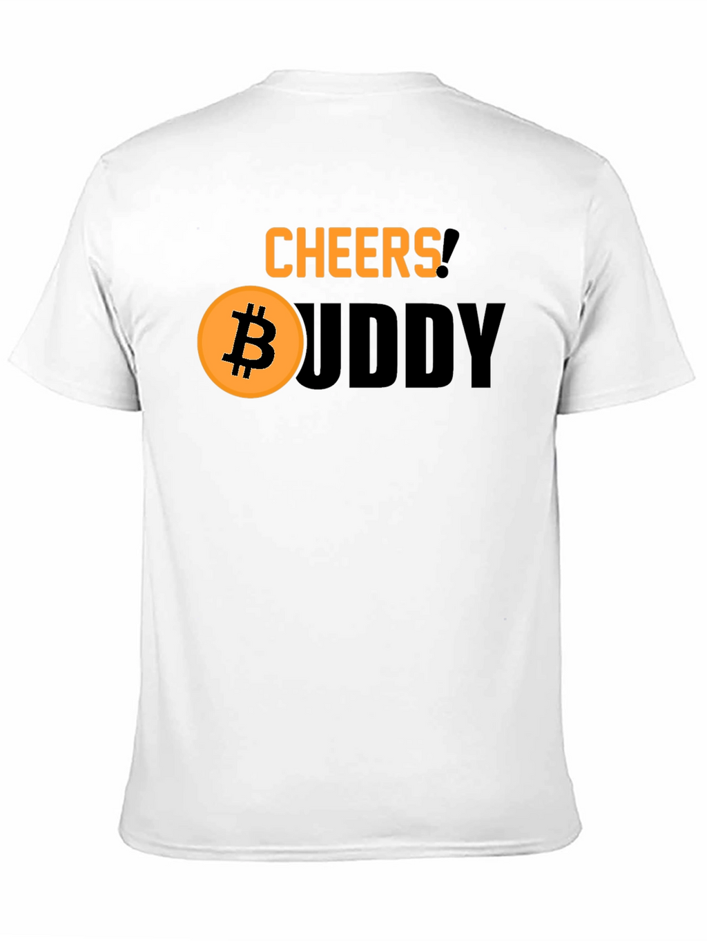 Cheers Buddy Bitcoin Graphic Tee - Black Cotton Shirt
