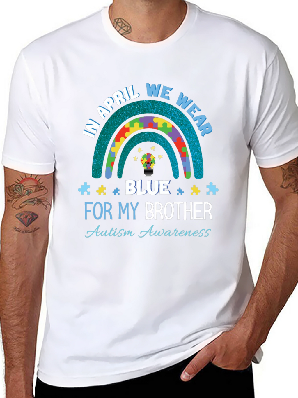 Autism Awareness T-Shirt - In April We Wear Blue