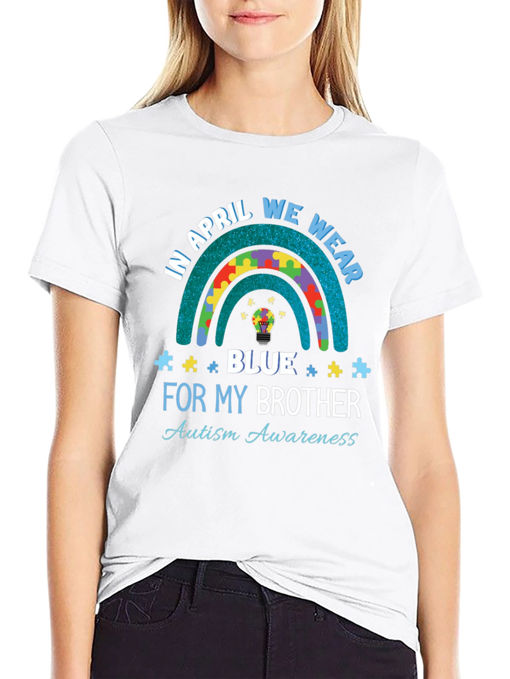 Autism Awareness T-Shirt - In April We Wear Blue