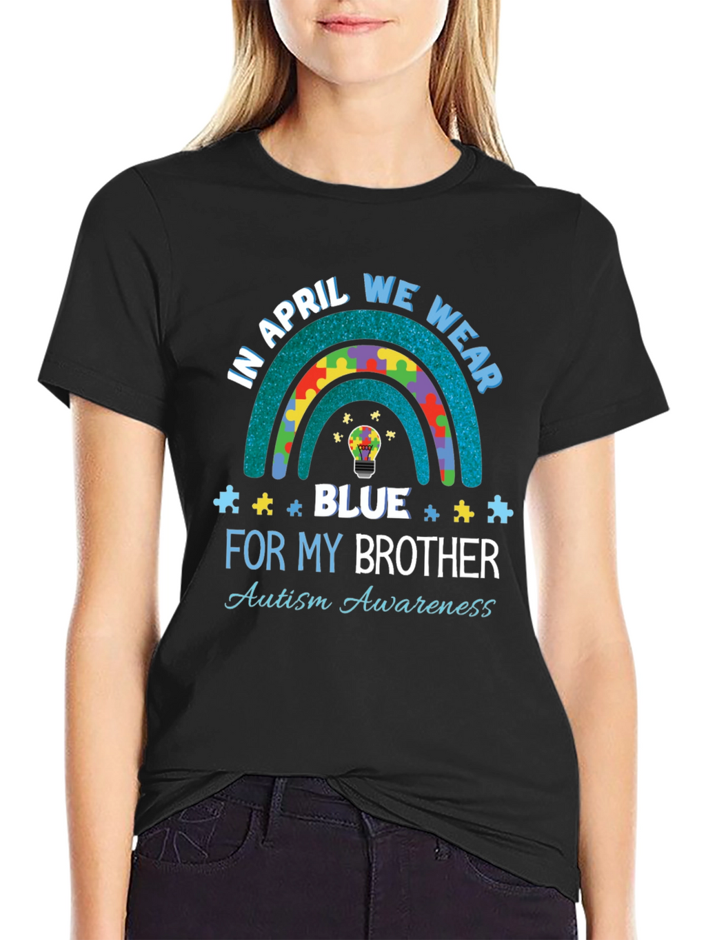 Autism Awareness T-Shirt - In April We Wear Blue