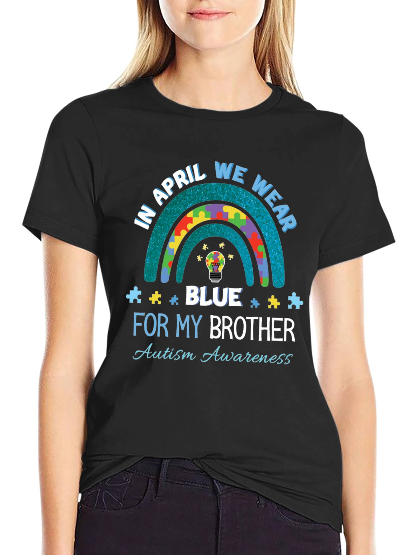 Autism Awareness T-Shirt - In April We Wear Blue