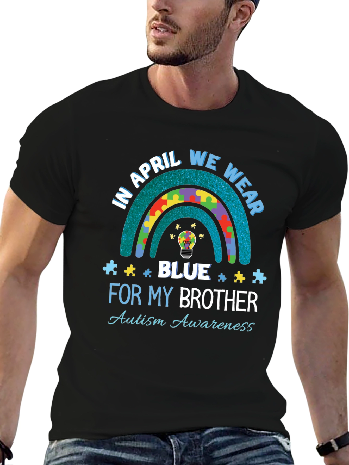Autism Awareness T-Shirt - In April We Wear Blue