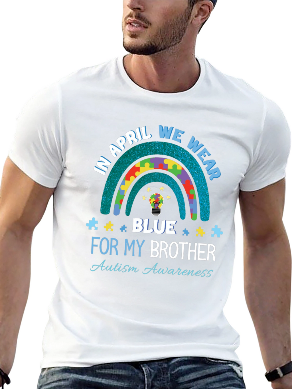 Autism Awareness T-Shirt - In April We Wear Blue