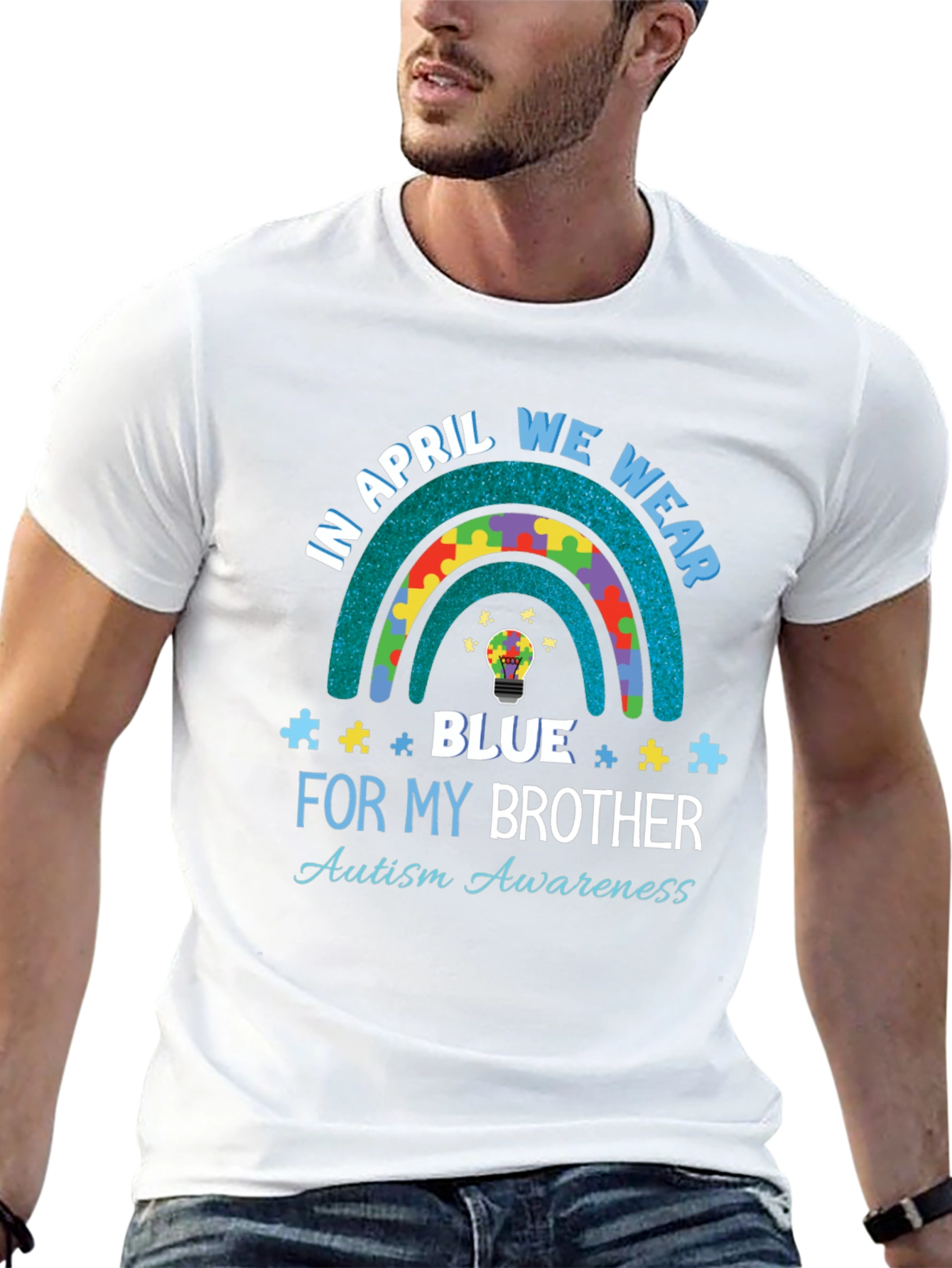 Autism Awareness T-Shirt - In April We Wear Blue