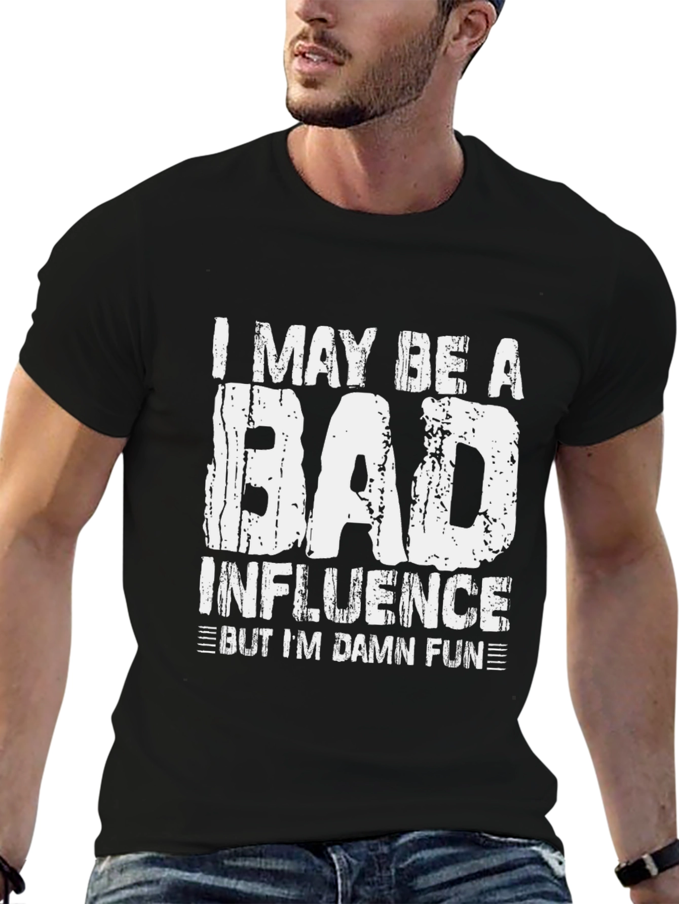 I May Be a Bad Influence Mens Tee