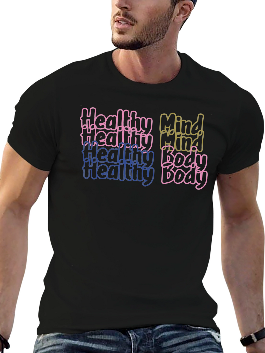 Healthy Mind & Body Graphic T-Shirt