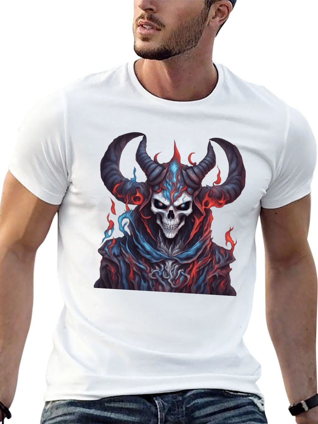 Skull Devil Graphic Black T-Shirt
