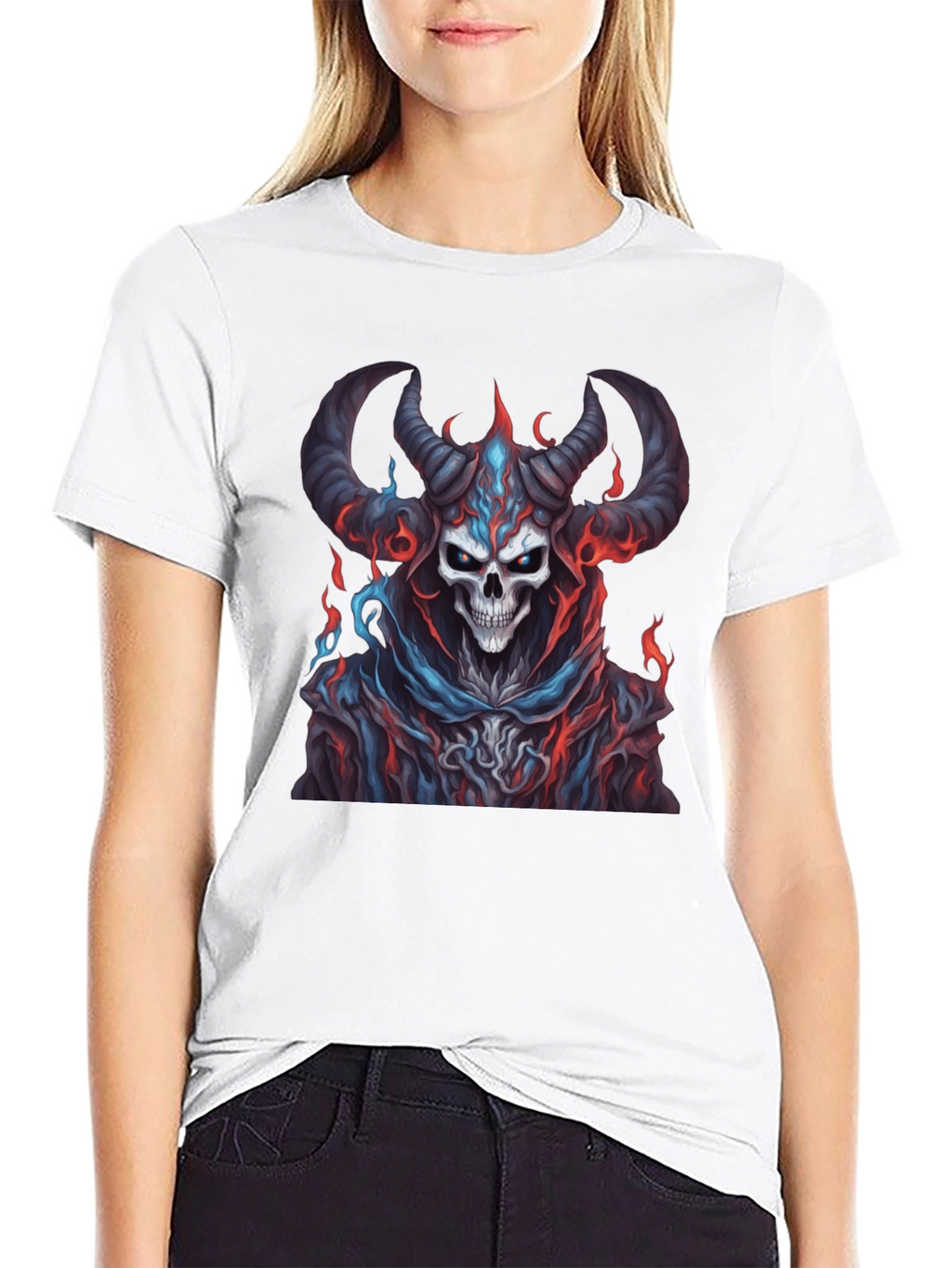 Skull Devil Graphic Black T-Shirt
