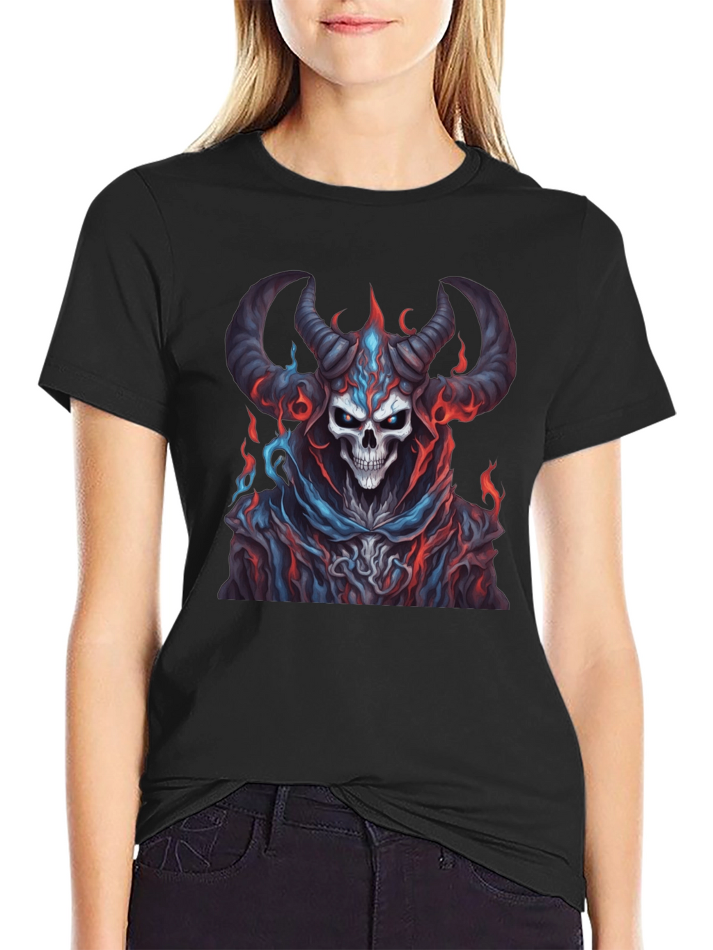 Skull Devil Graphic Black T-Shirt