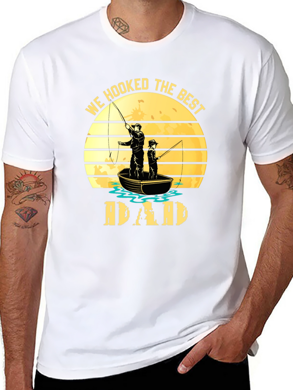 Best Dad Fishing T-Shirt Fathers Day