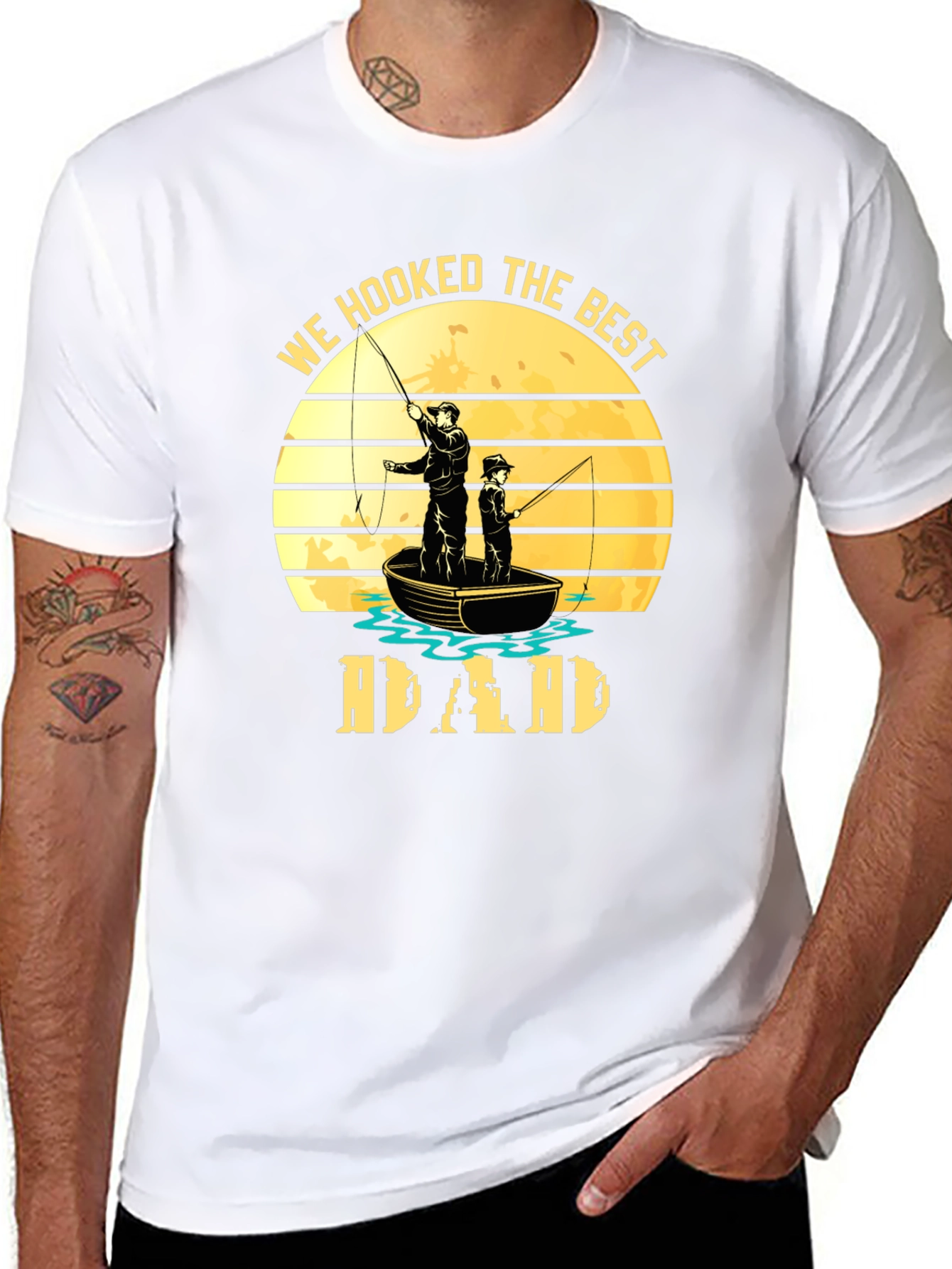 Best Dad Fishing T-Shirt Fathers Day