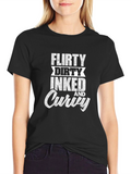Flirty Dirty Inked and Curvy Graphic Tee