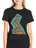 Snake Graphic Tee - Unique Design Stylish Comfort