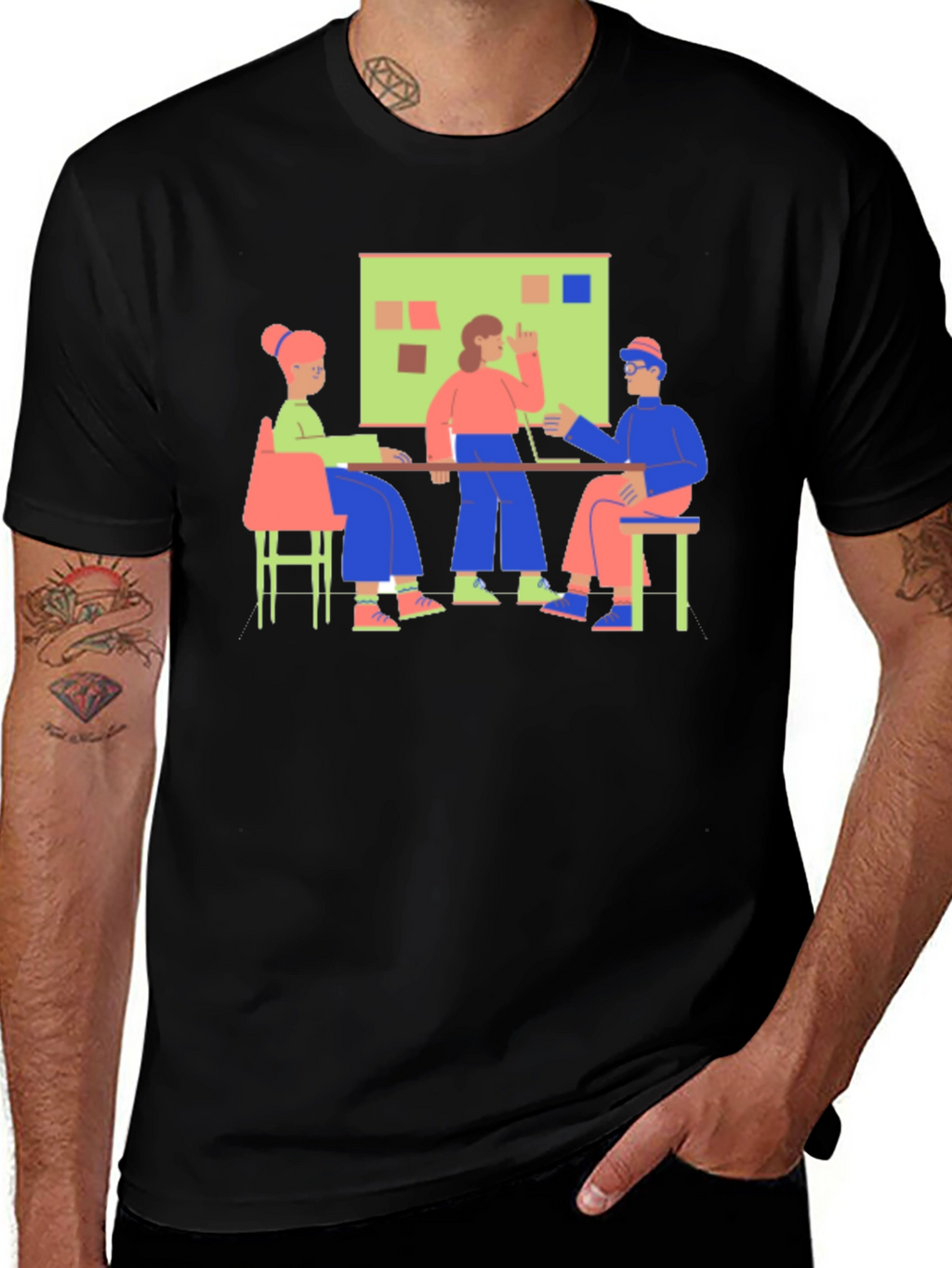 Meeting Graphic Tee - Black