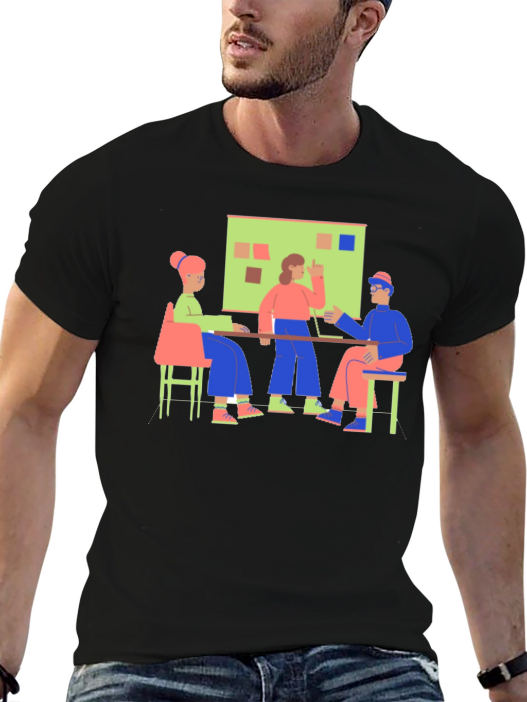 Meeting Graphic Tee - Black
