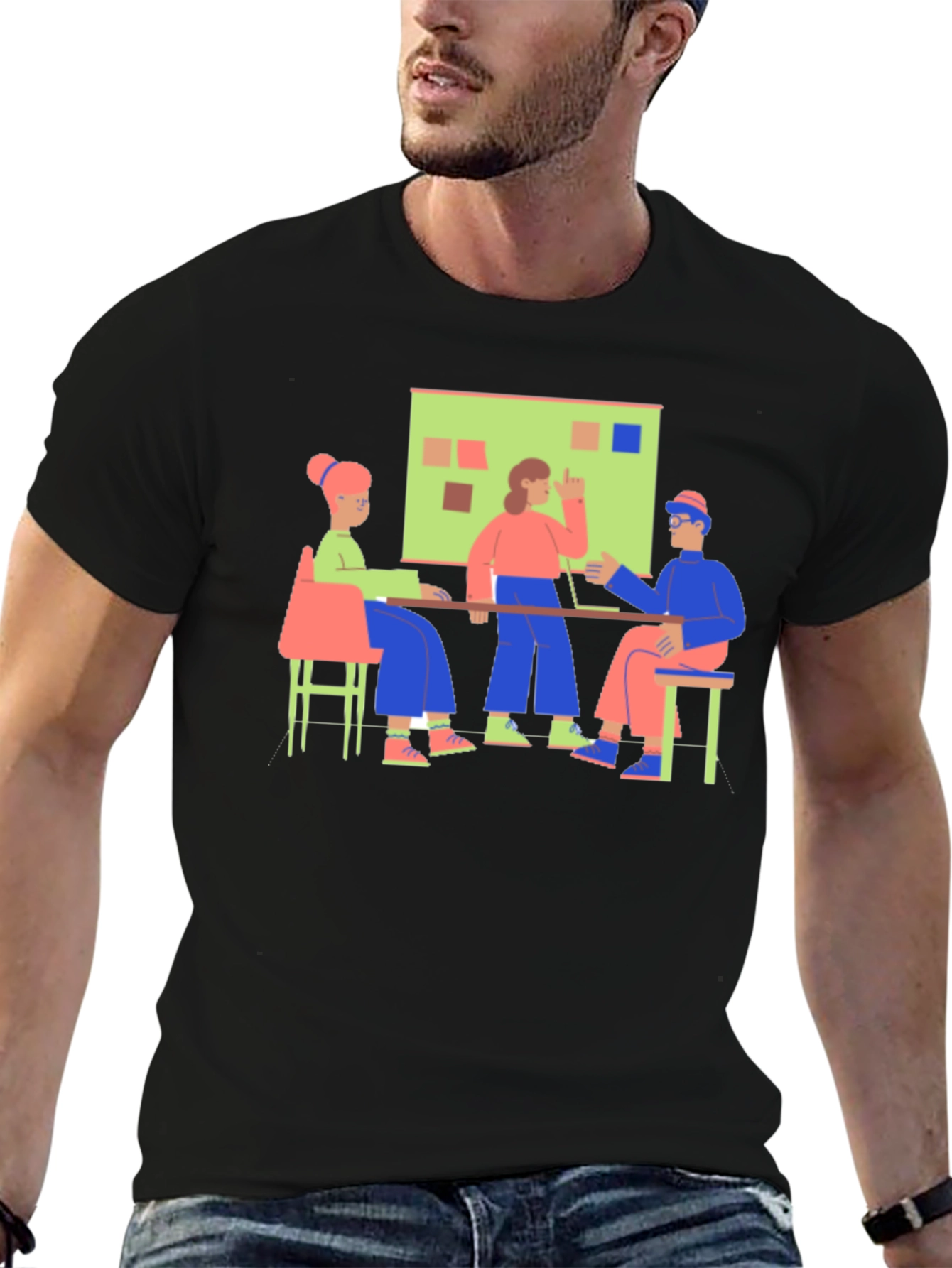 Meeting Graphic Tee - Black