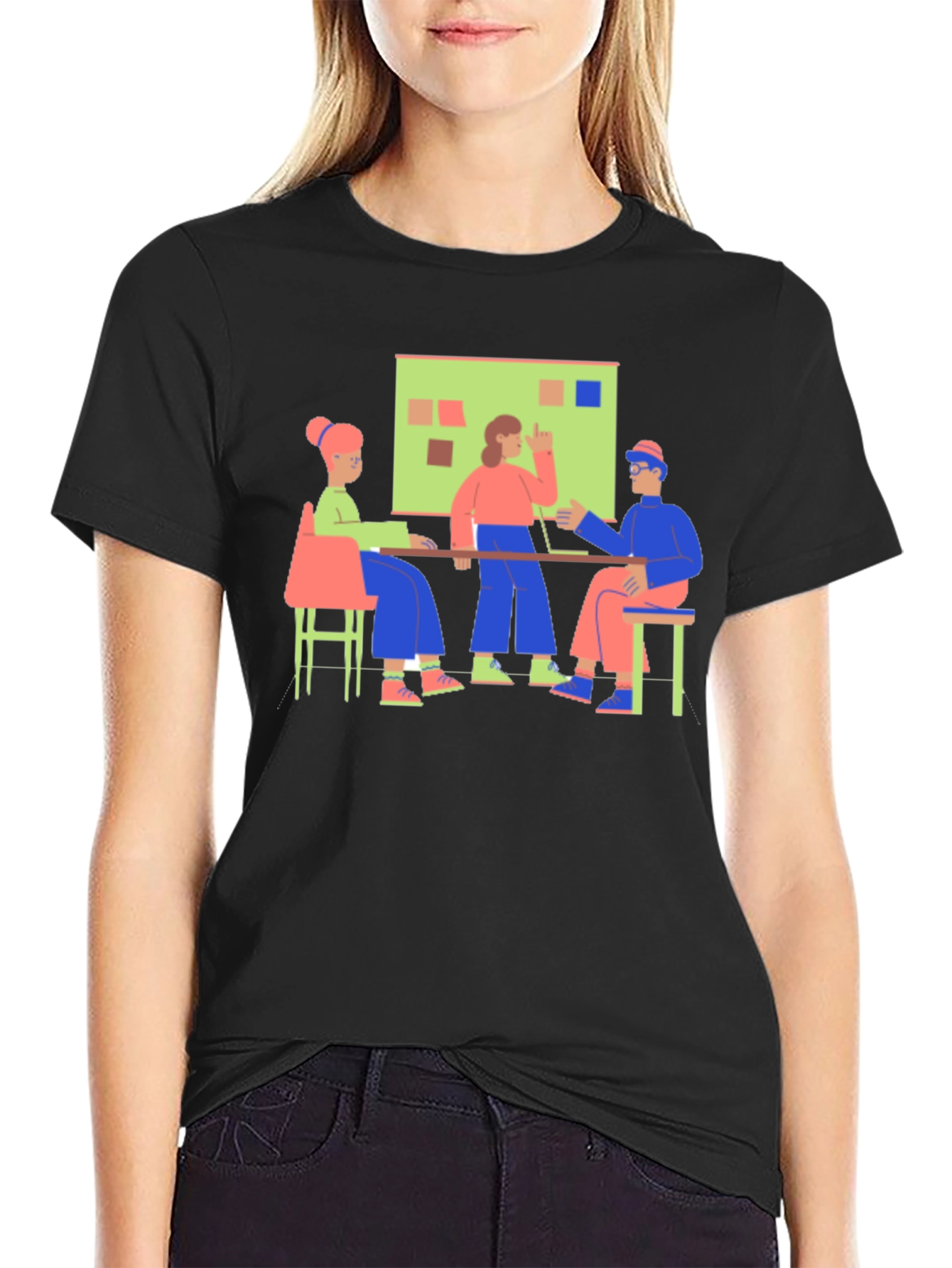 Meeting Graphic Tee - Black