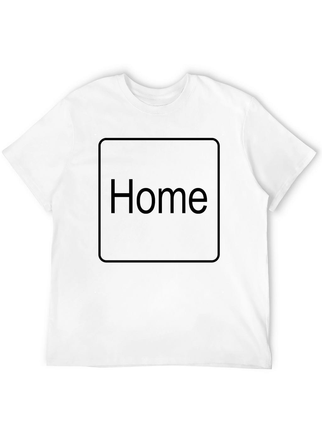 Home Button T-Shirt - Minimalist Design