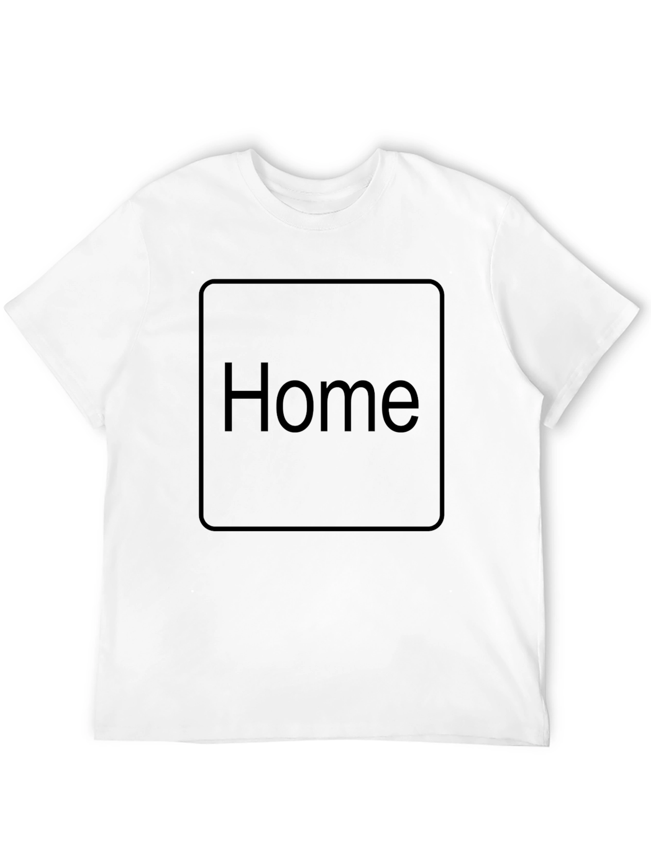 Home Button T-Shirt - Minimalist Design