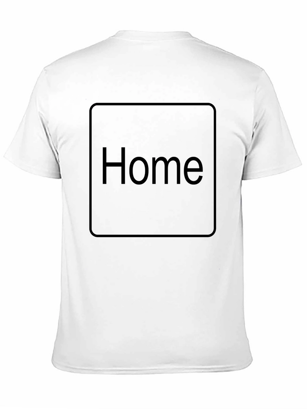 Home Button T-Shirt - Minimalist Design