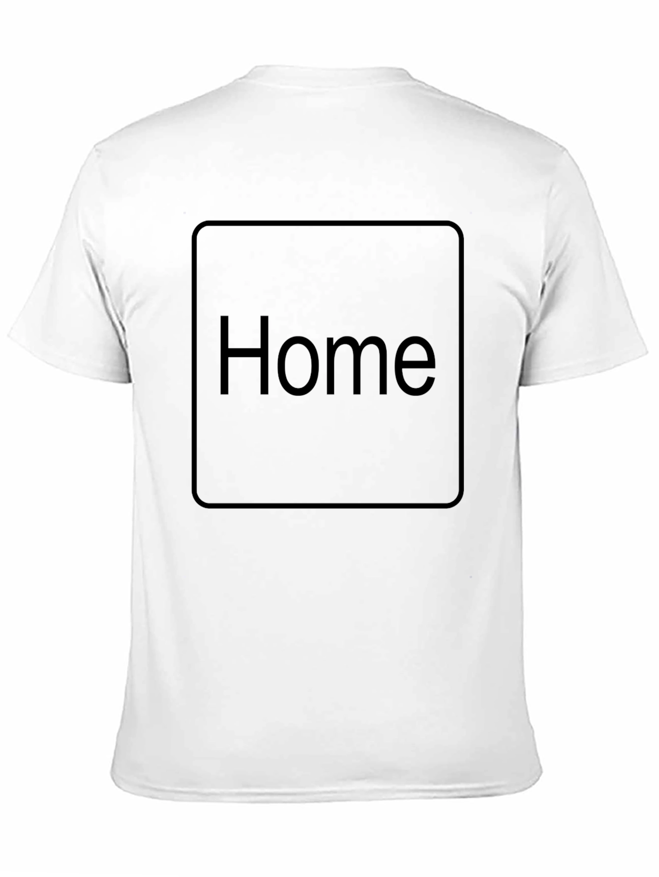 Home Button T-Shirt - Minimalist Design