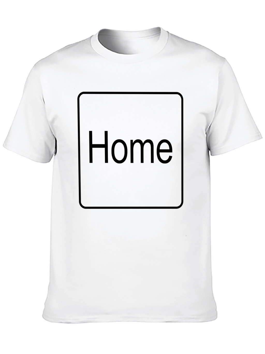Home Button T-Shirt - Minimalist Design