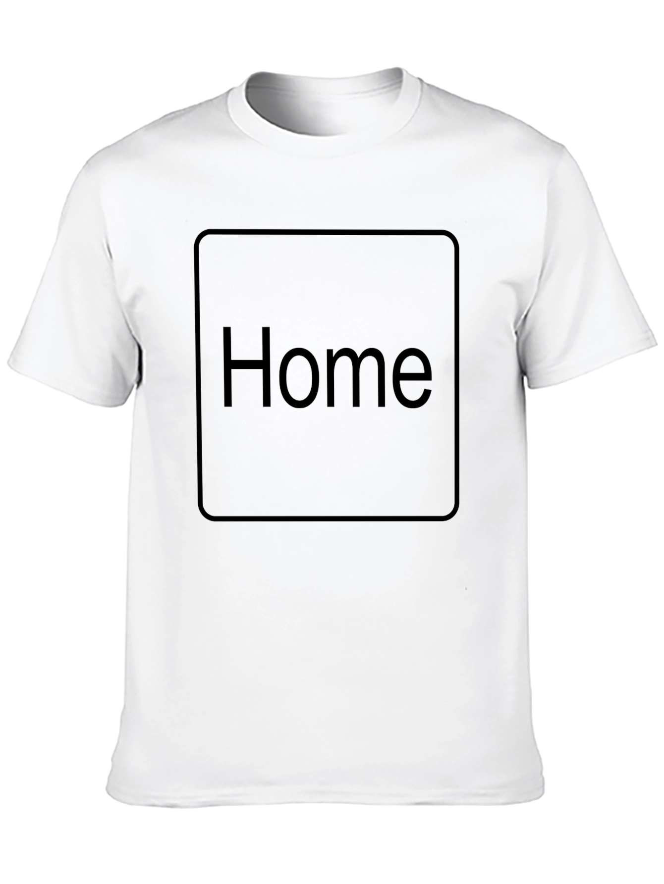 Home Button T-Shirt - Minimalist Design