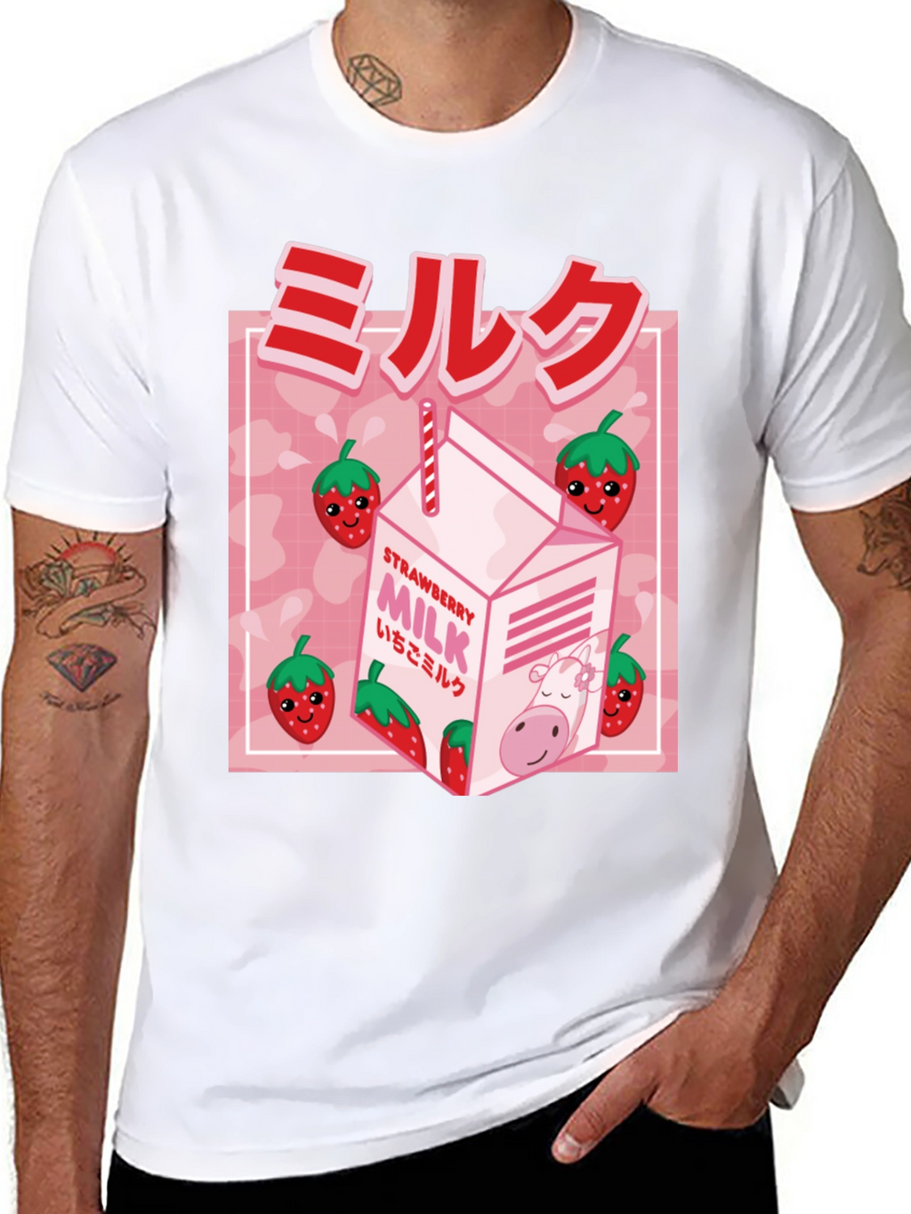 Strawberry Milk Graphic Tee
